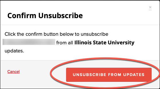 unsubscribe button 