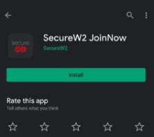 Installing SecureW2 JoinNow app