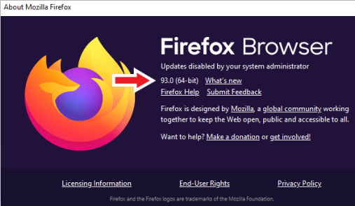 FireFox for Windows - Version